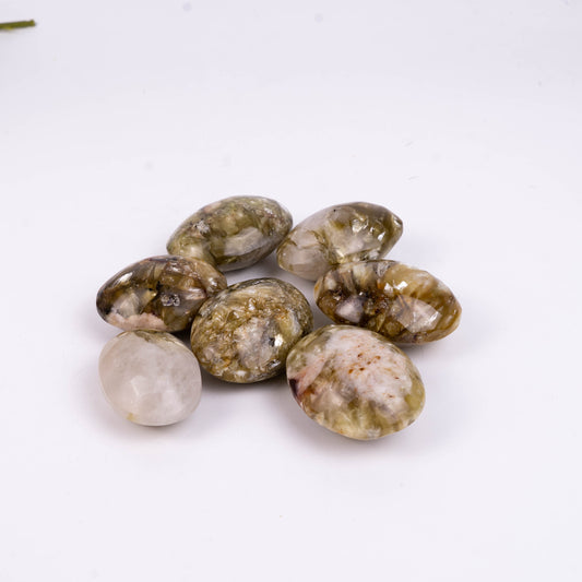 Gold Mica Palm Stone Crystal Healing Fengshui