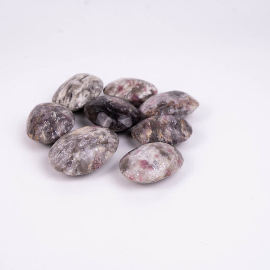 Plum Tourmaline Irregular Polished Palm Stone