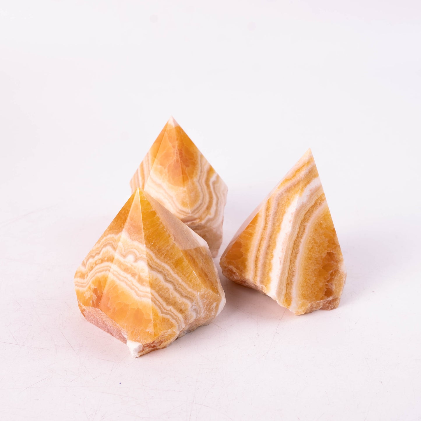 Yellow Calcite Raw Stone Single Point