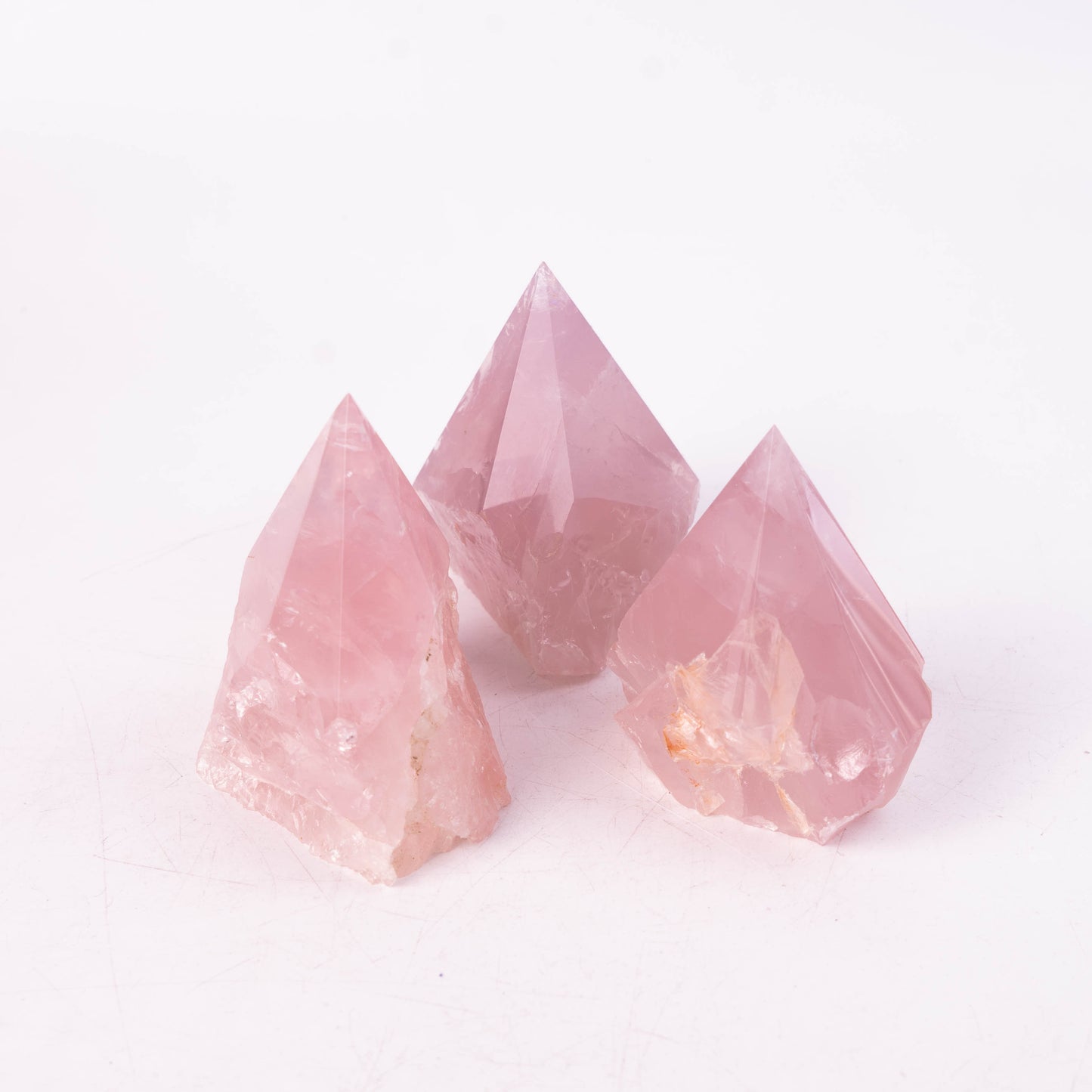 Rose Quartz Raw Stone Single Point