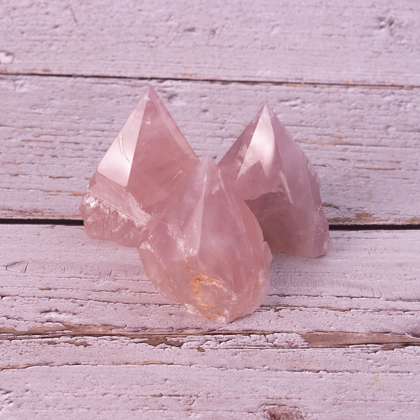 Rose Quartz Raw Stone Single Point