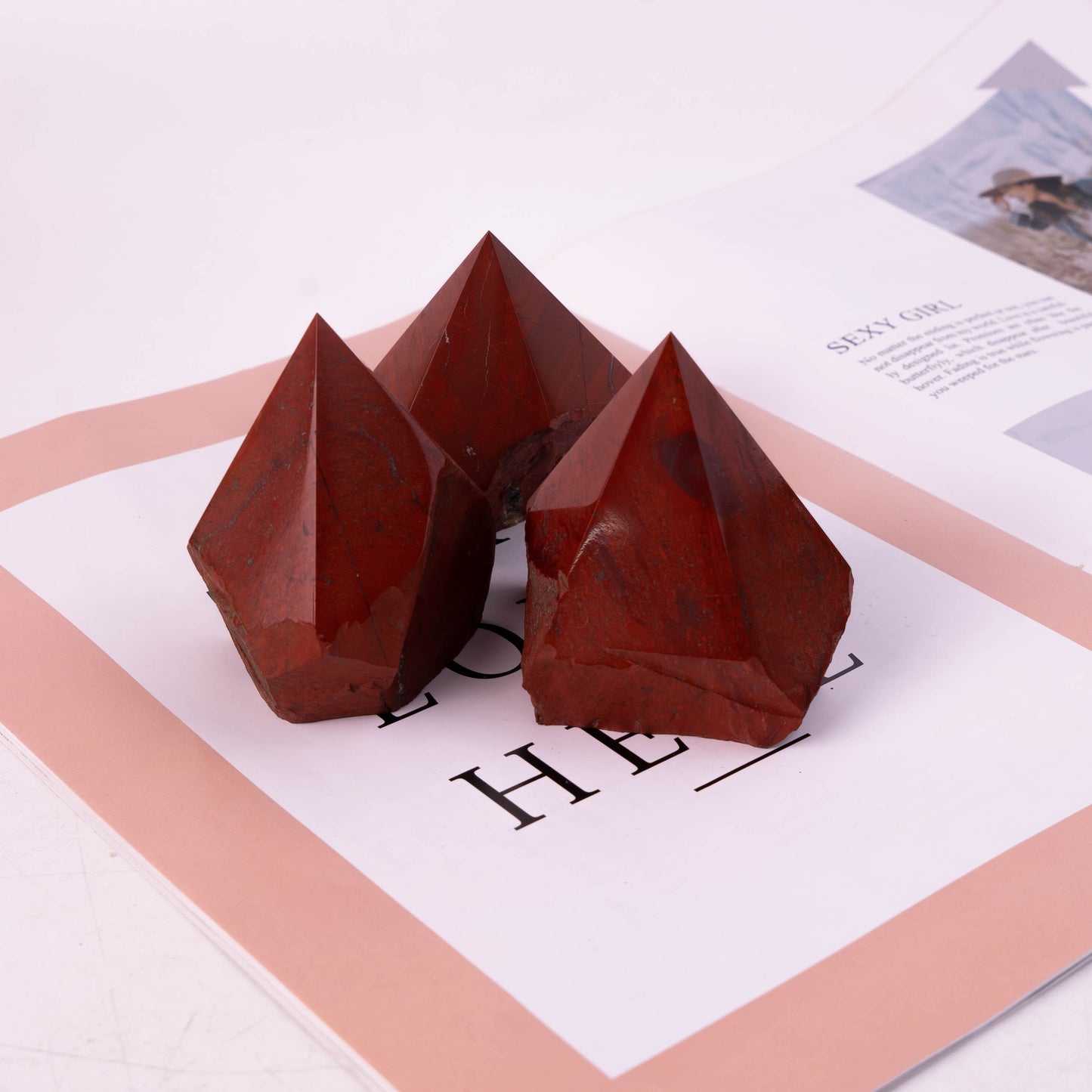 Red Jasper Raw Stone Single Point