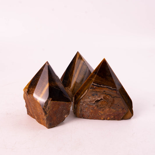 Tiger Eye Raw Stone Single Point