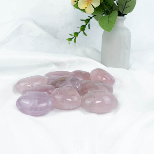 Rose Quartz Palm Stone