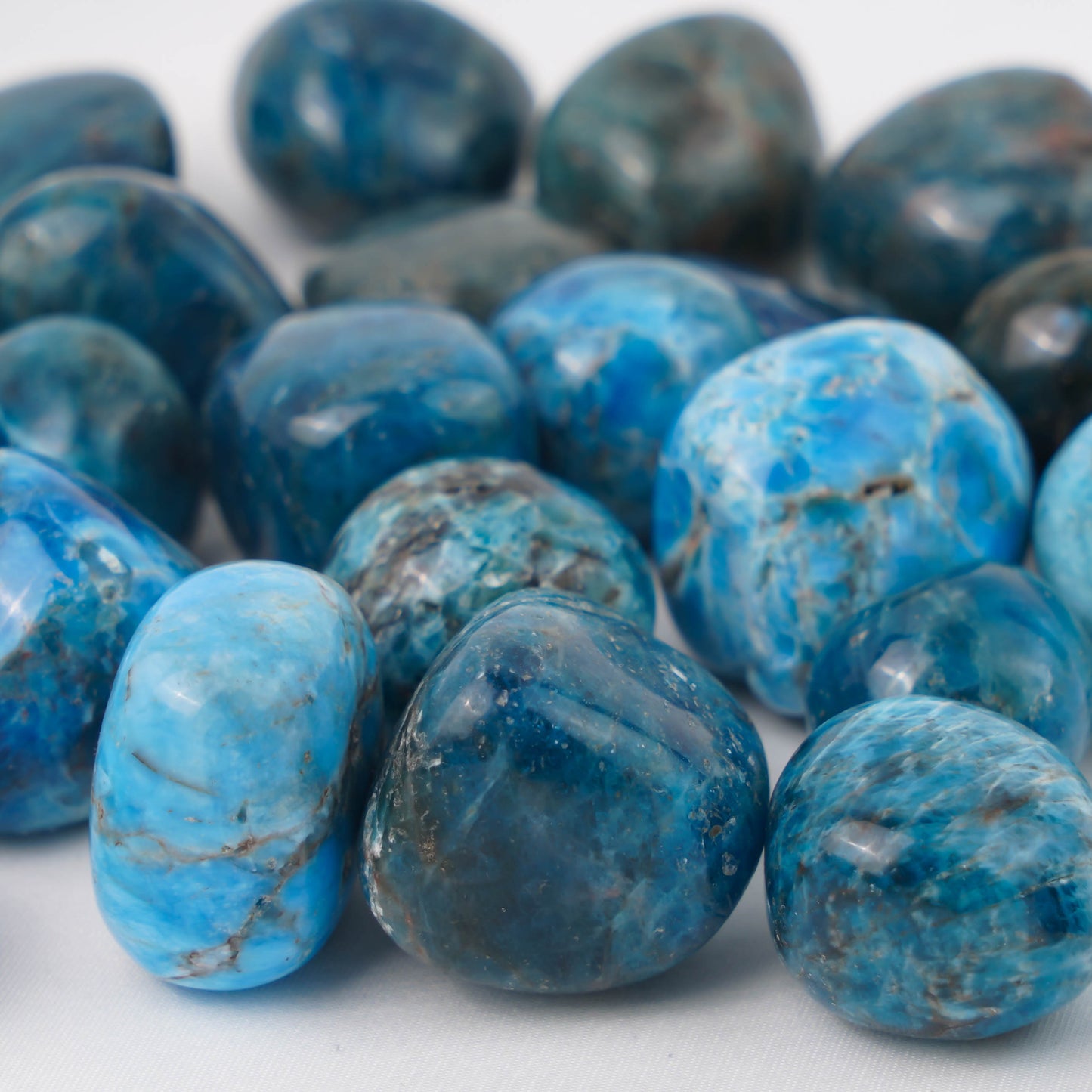 Blue Apatite Tumble Stones