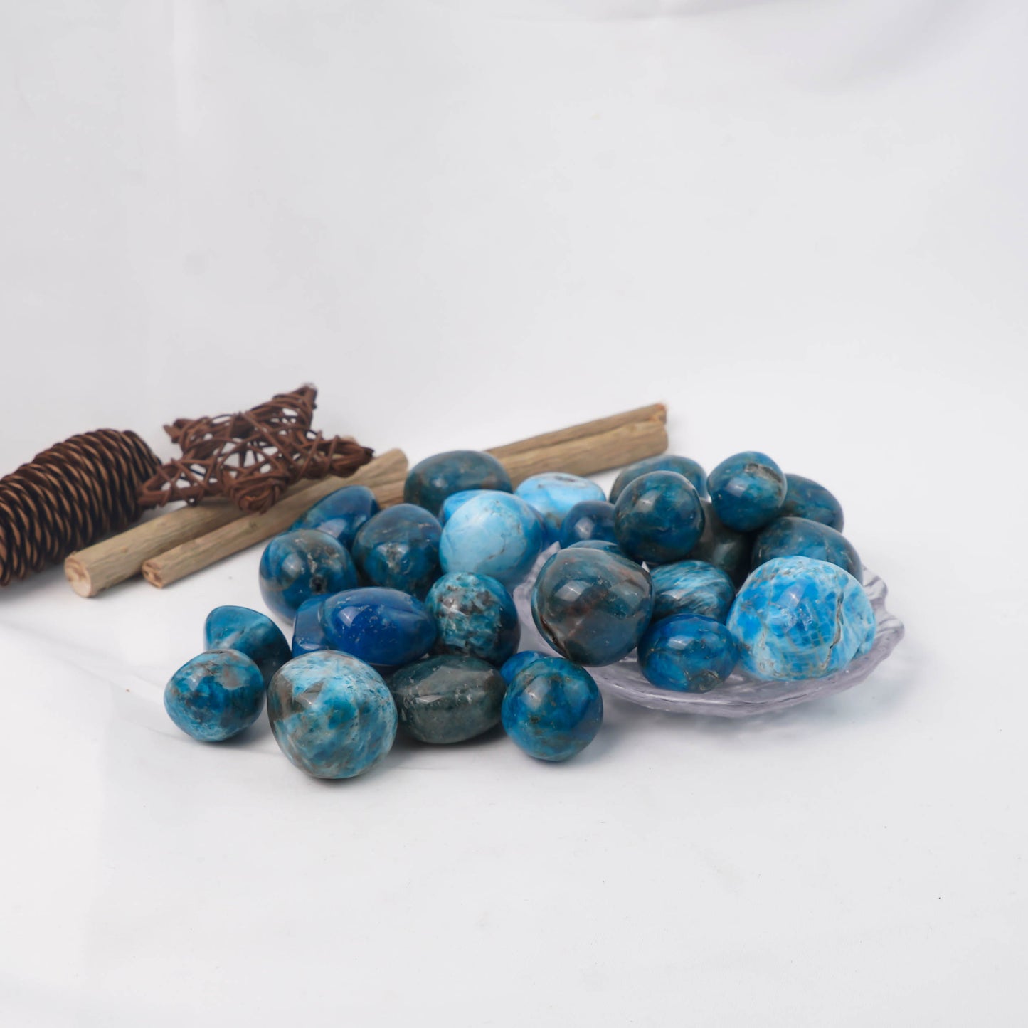 Blue Apatite Tumble Stones