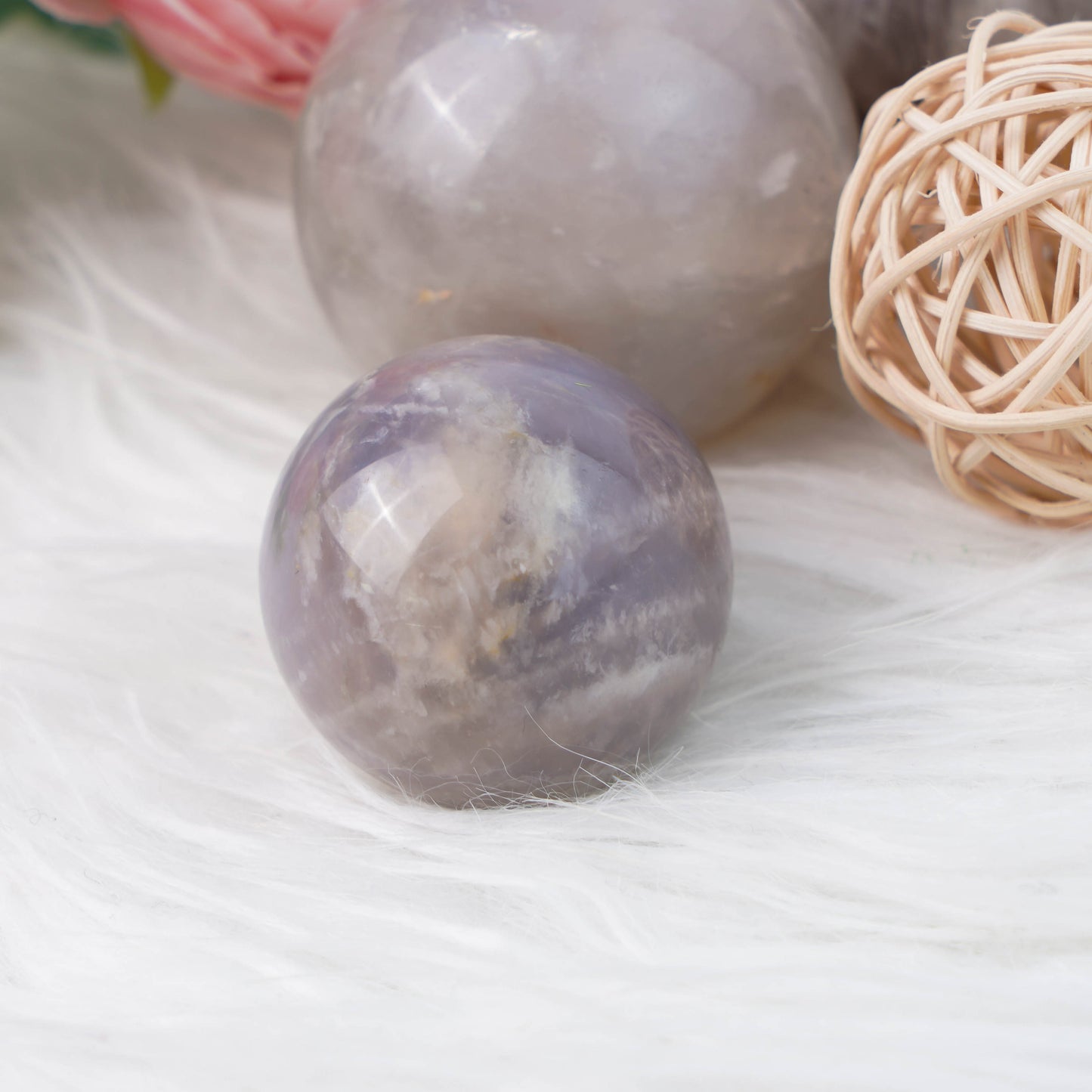 Wholesale Blue Rose Quartz Sphere