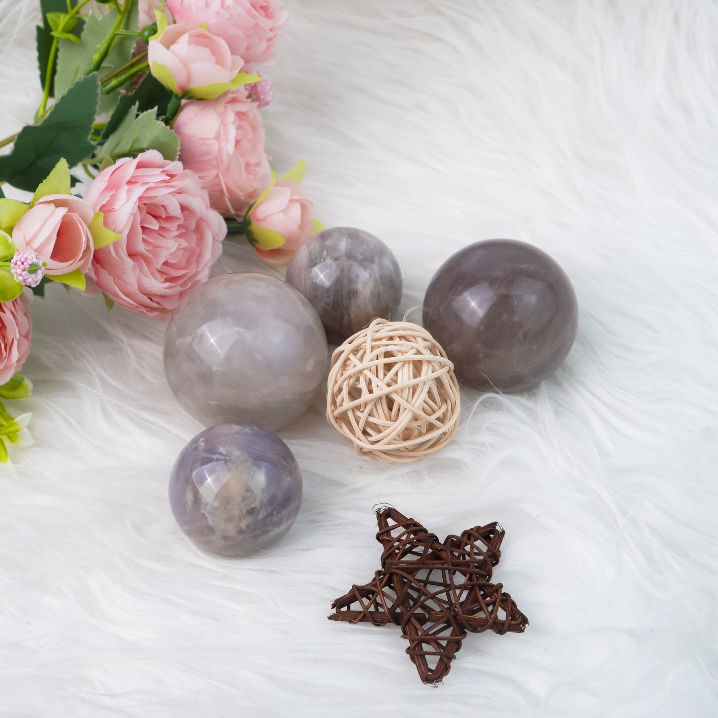 Wholesale Blue Rose Quartz Sphere