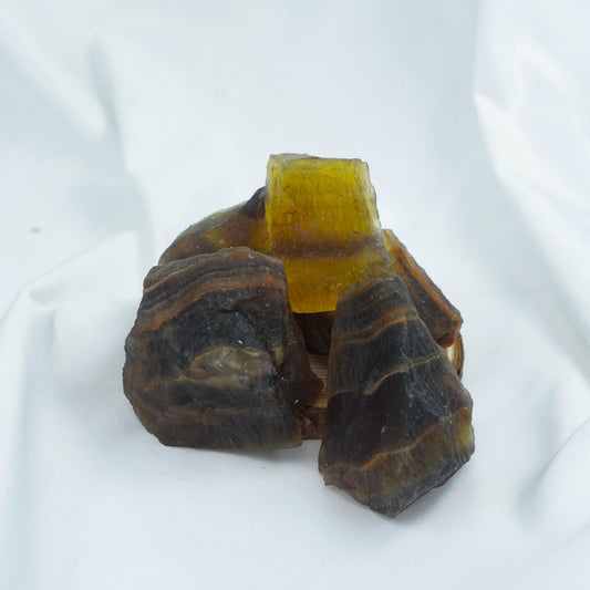 Yellow Fluorite Raw Stone