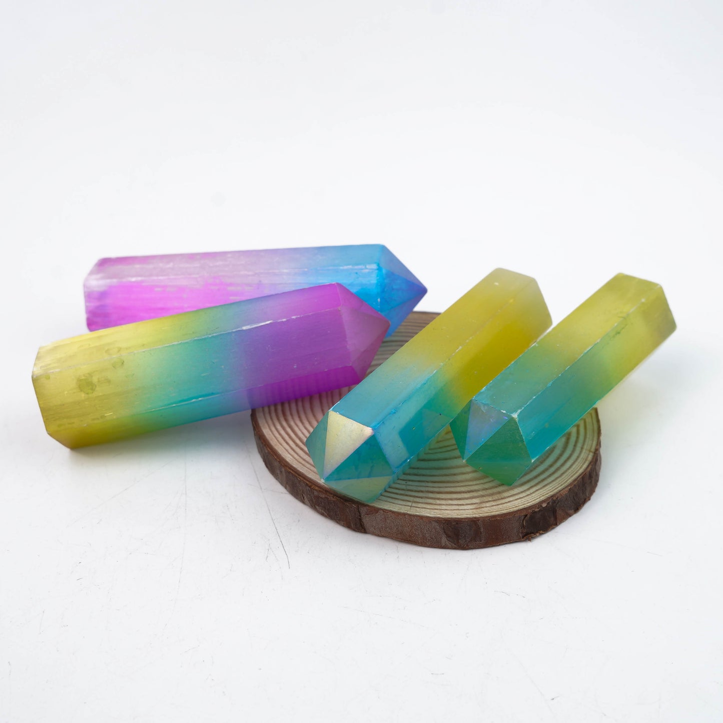 Aura Selenite Single Point