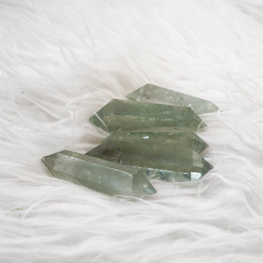 Natural Green Quartz Double Point