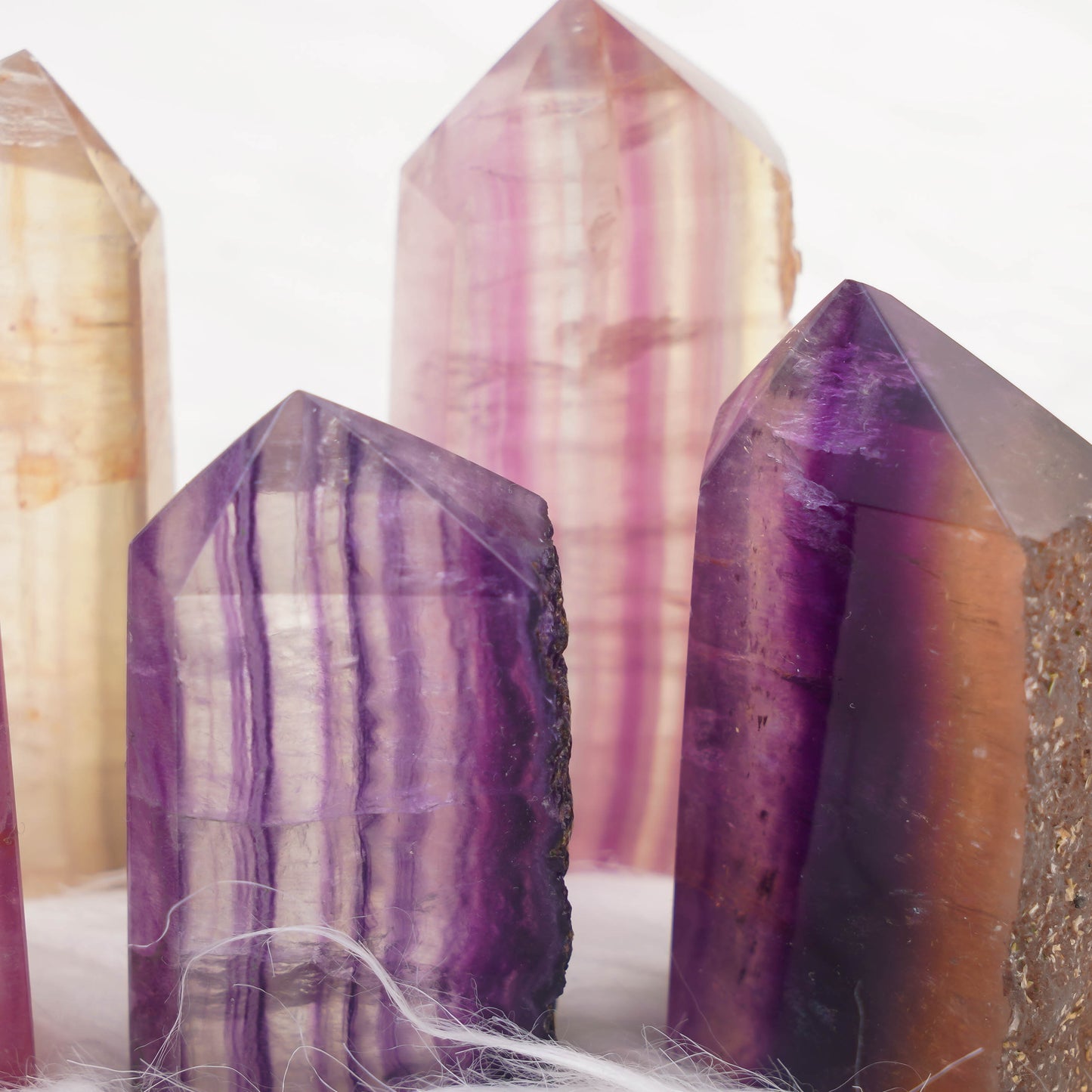 Natural Fluorite Raw Stone Single Point