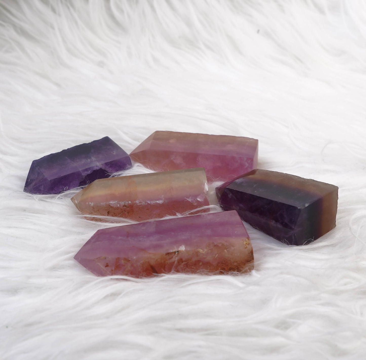 Natural Fluorite Raw Stone Single Point