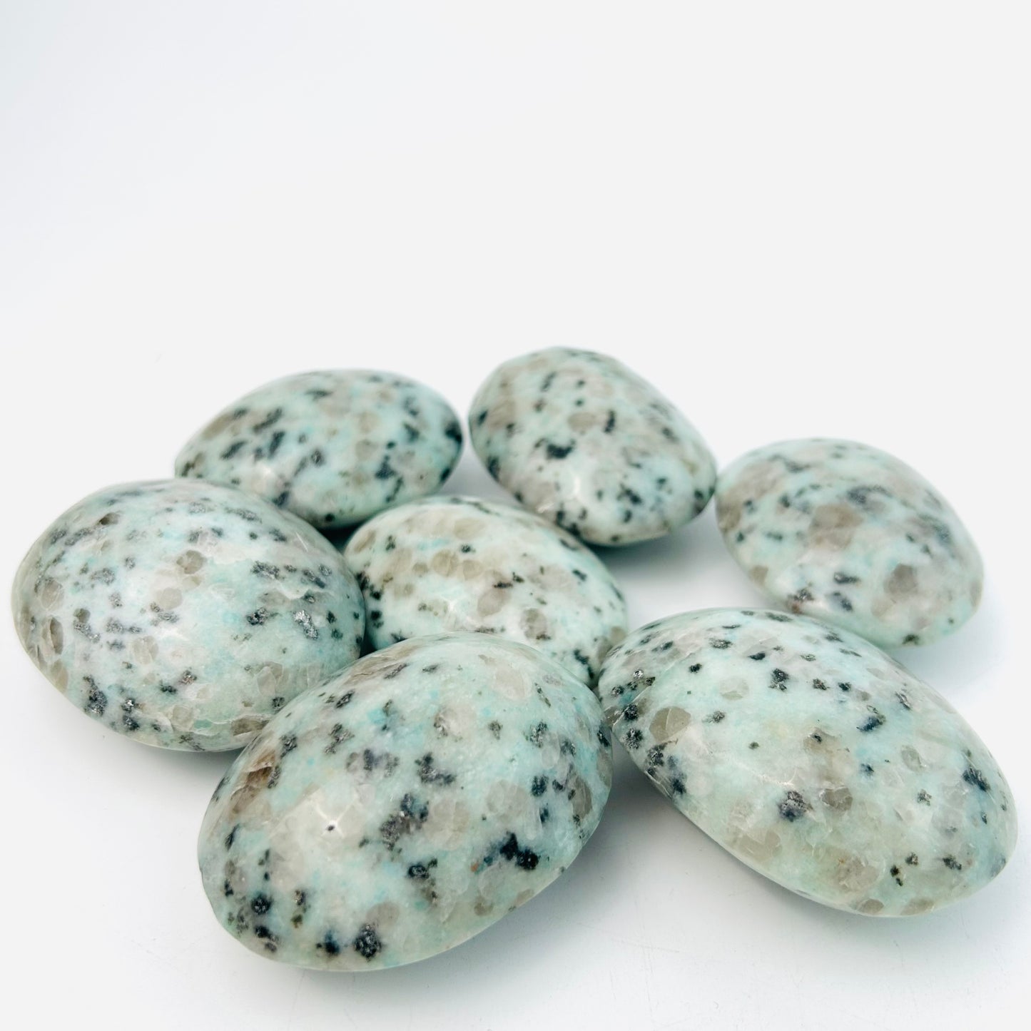 Kiwi Jasper Palm Stone Natural Crystal Spiritual Healing Stones Decoration