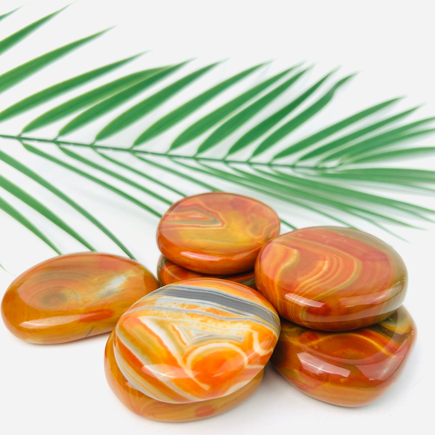 Different Materials Palm Stones Healing Stones Energy Stones Ornament