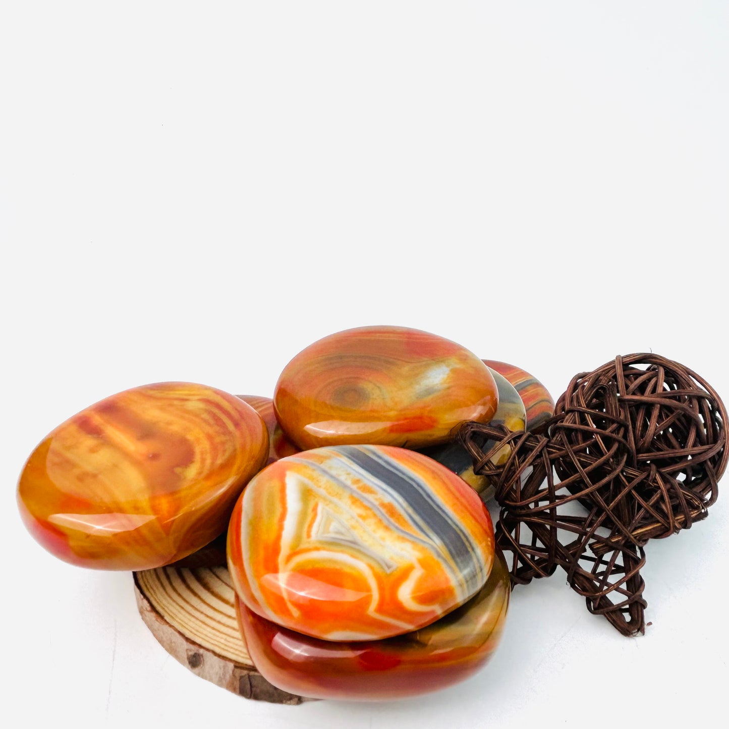 Different Materials Palm Stones Healing Stones Energy Stones Ornament