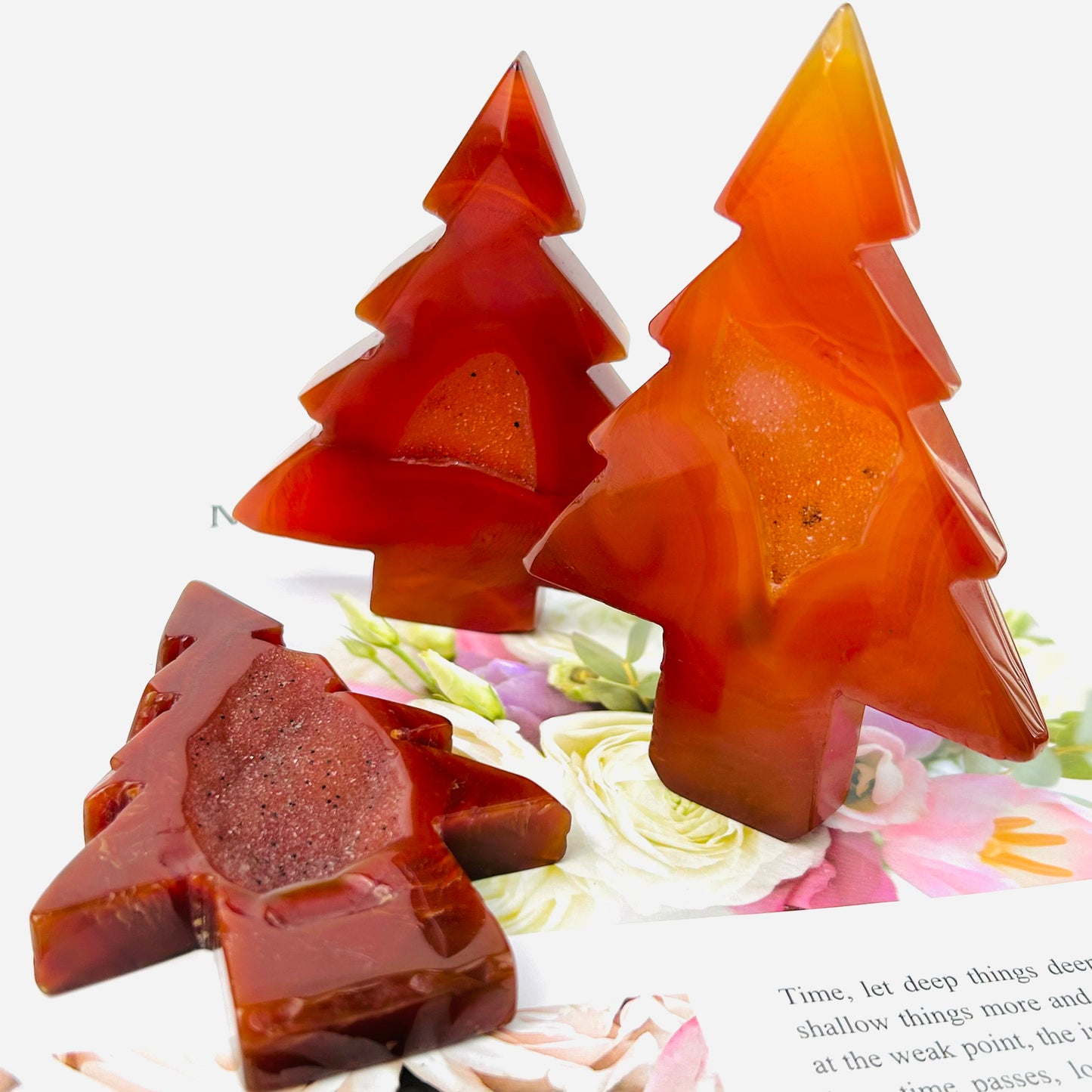 Best Sellers Carnelian Geode Christmas Tree  Home Decoration