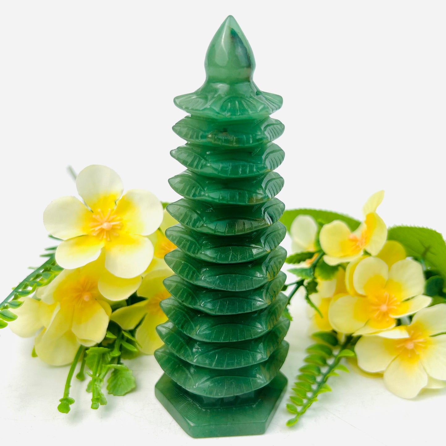 Green Aventurine Tower Energy Tower For Meditation