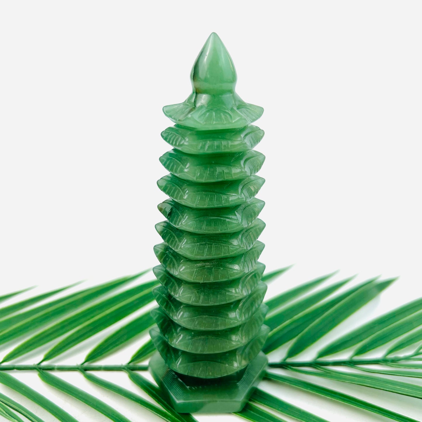 Green Aventurine Tower Energy Tower For Meditation