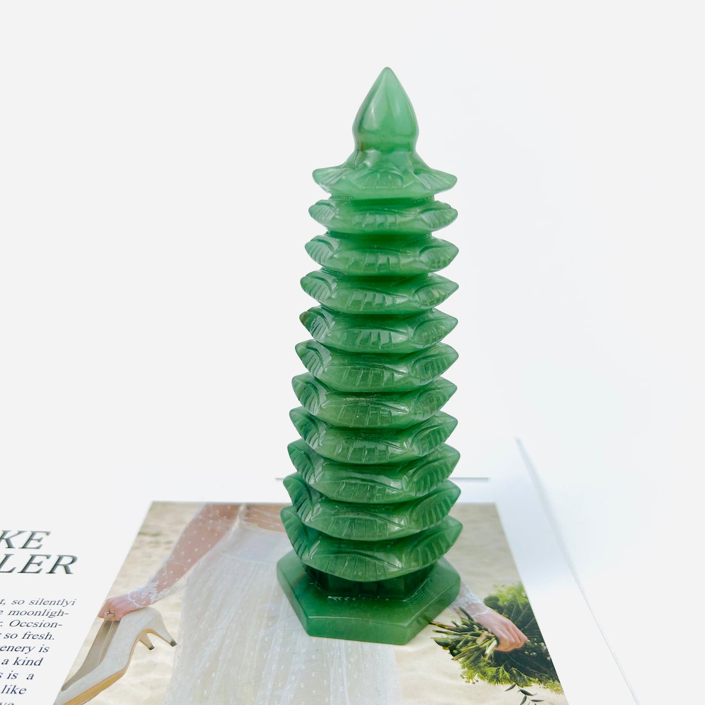 Green Aventurine Tower Energy Tower For Meditation