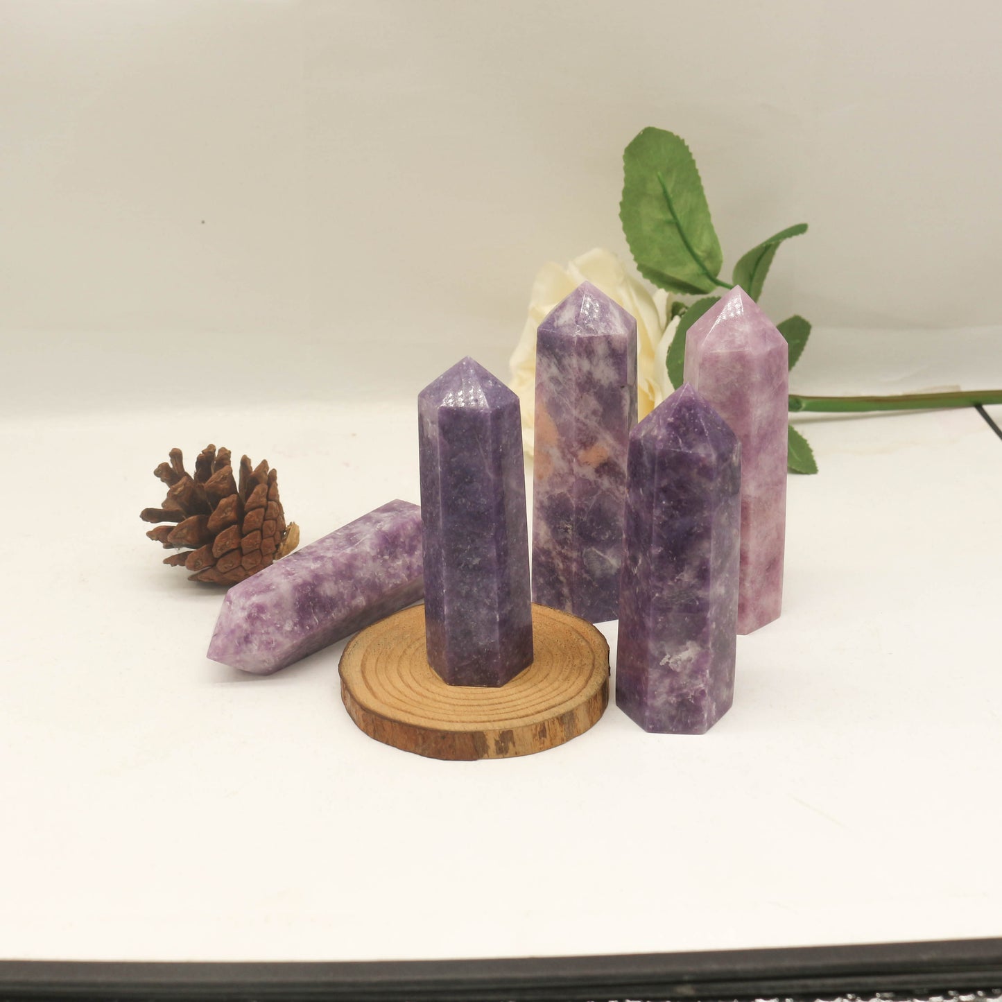 【Crystal Points】 Lepidolite Points