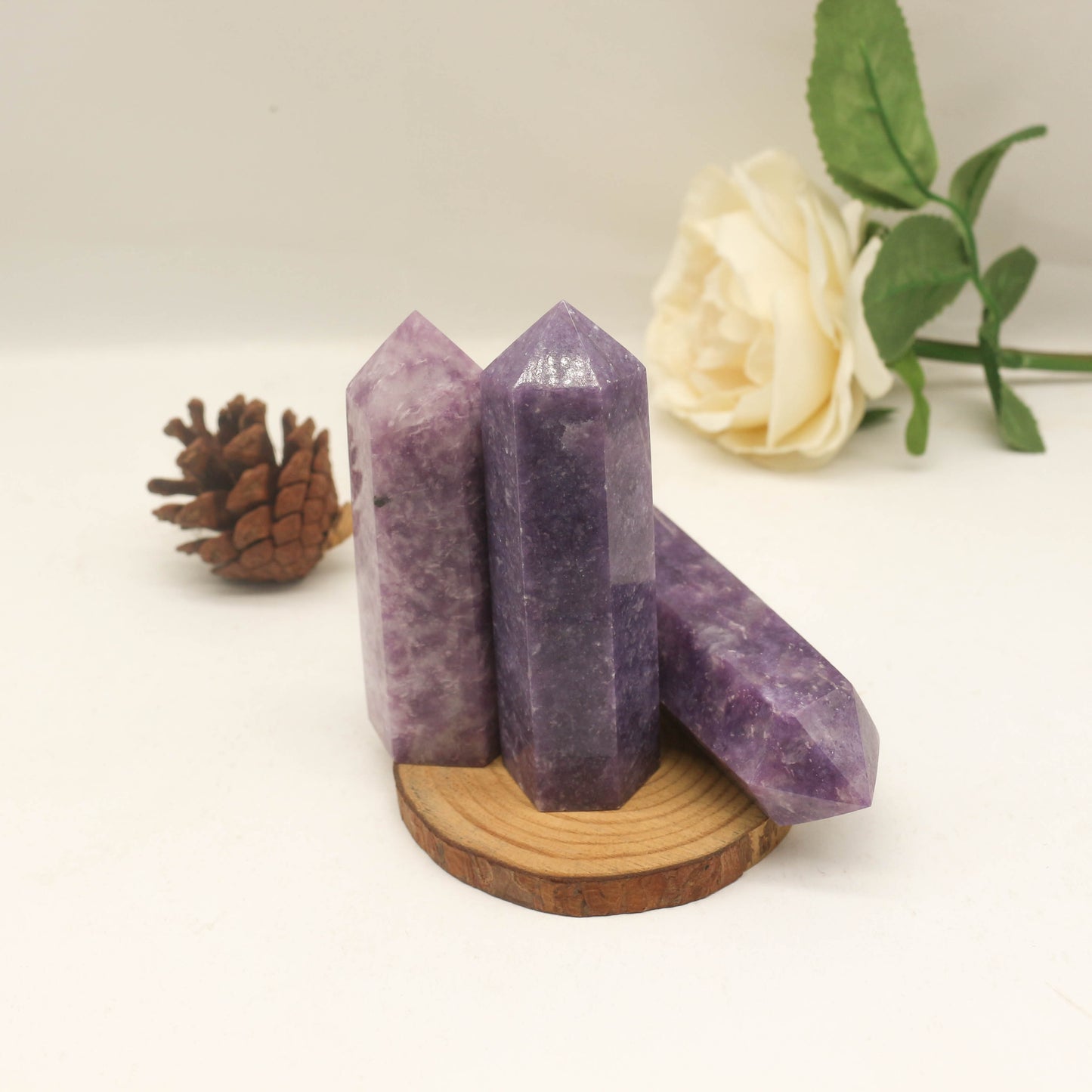 【Crystal Points】 Lepidolite Points