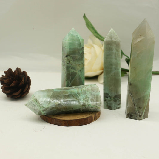 Green Moon Stone Points