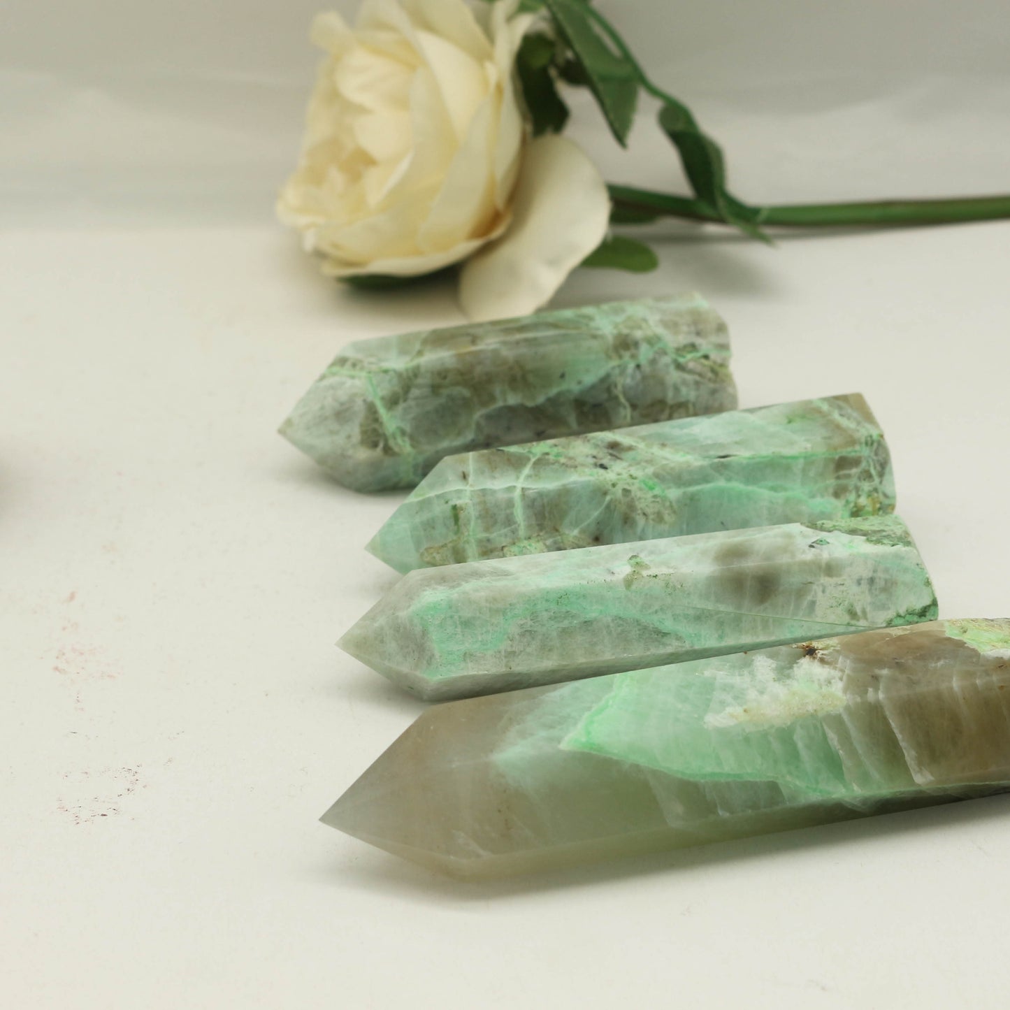 Green Moon Stone Points