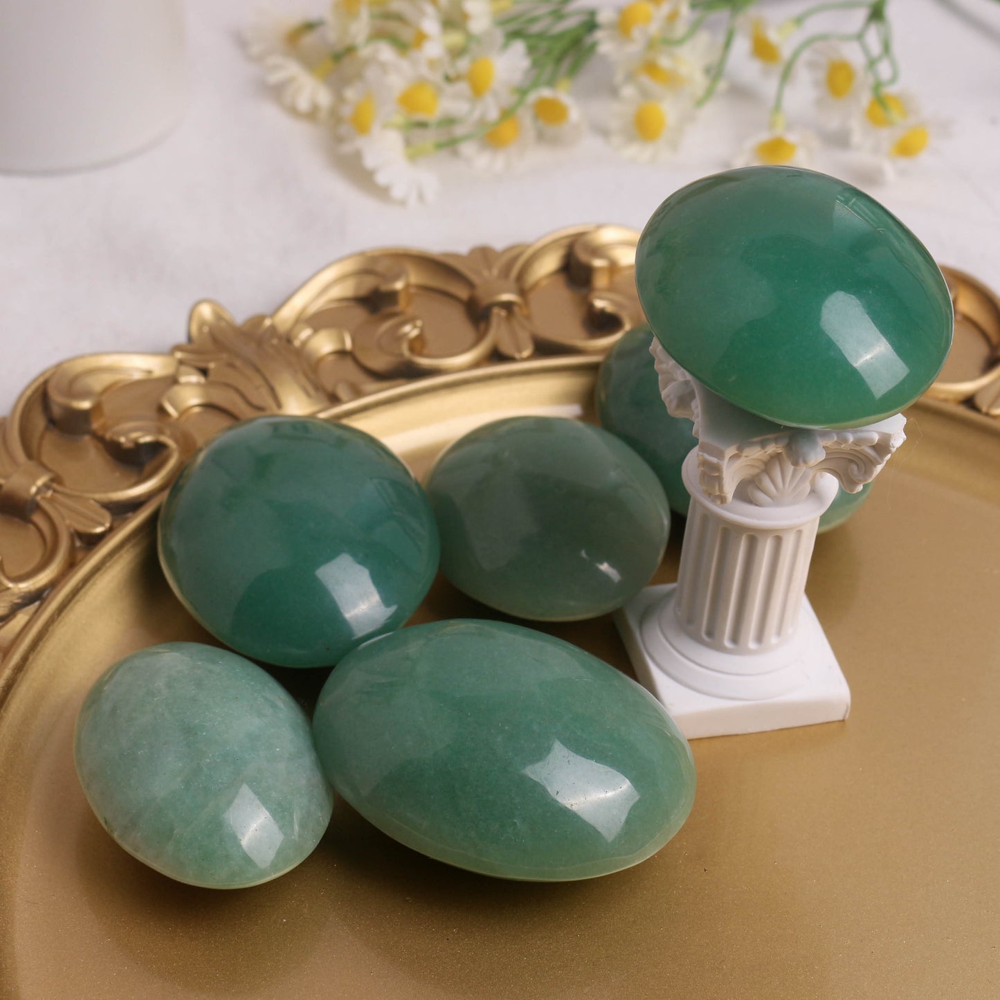 Green Aventurine Palm Stone