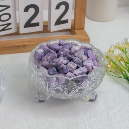 【TUMBLE STONES】Natural Lepidolite Tumble Stone