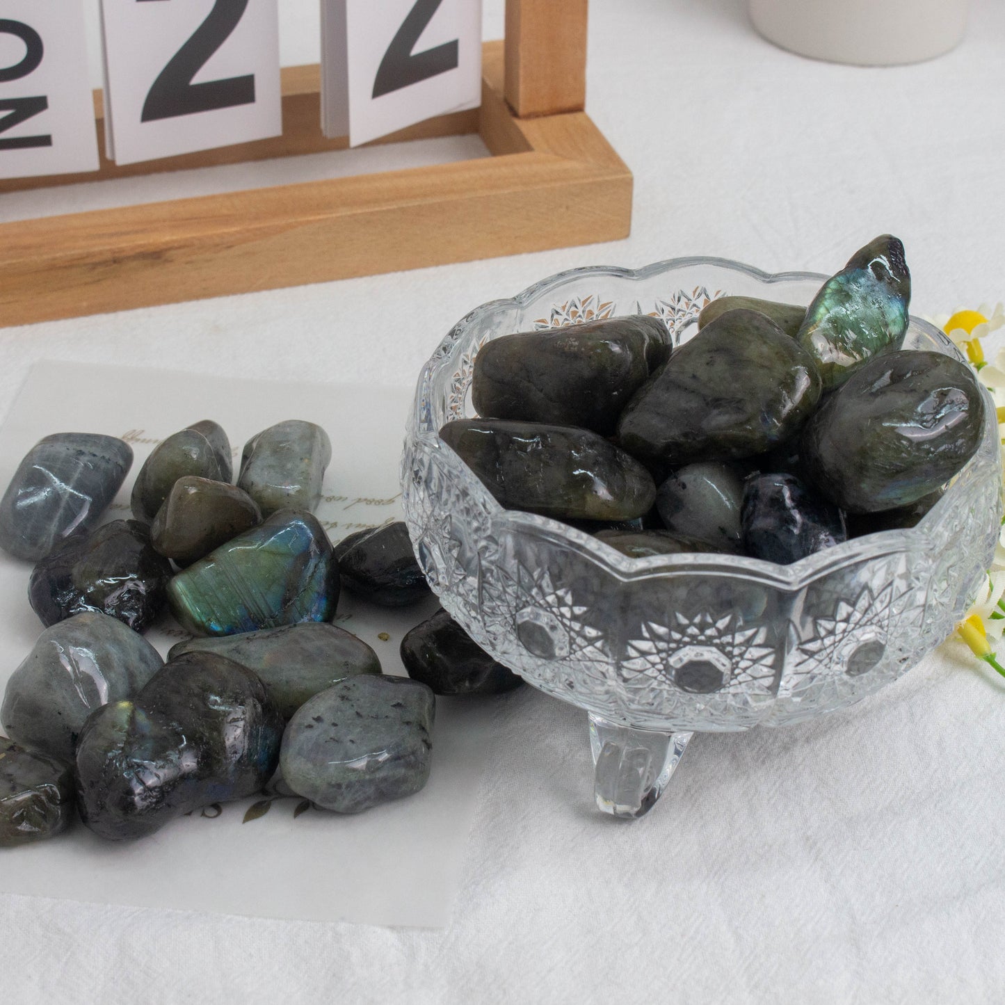 【TUMBLE STONES】Natural Labradorite Tumble Stone