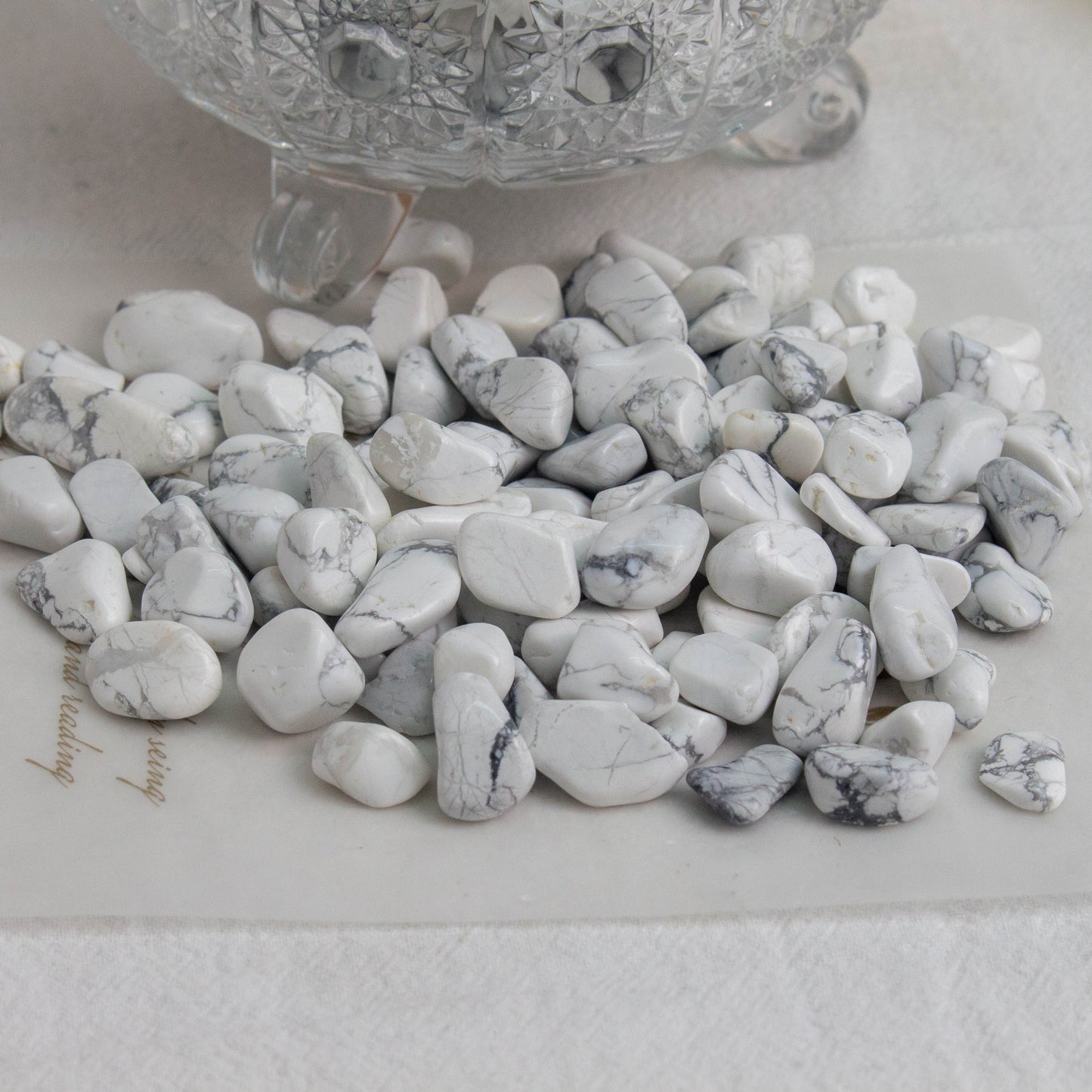 【CRYSTAL CHIPS】 Natural Howlite Chips