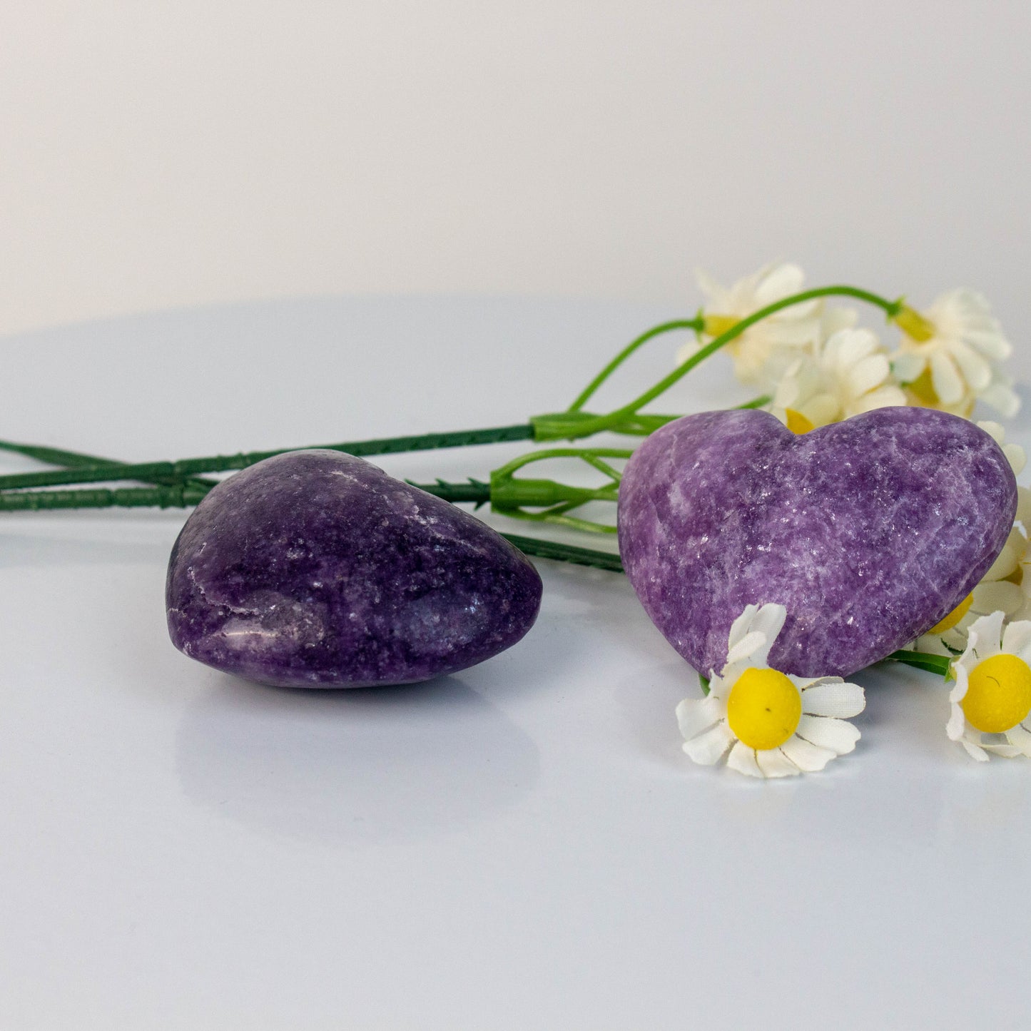 Lepidolite Hearts