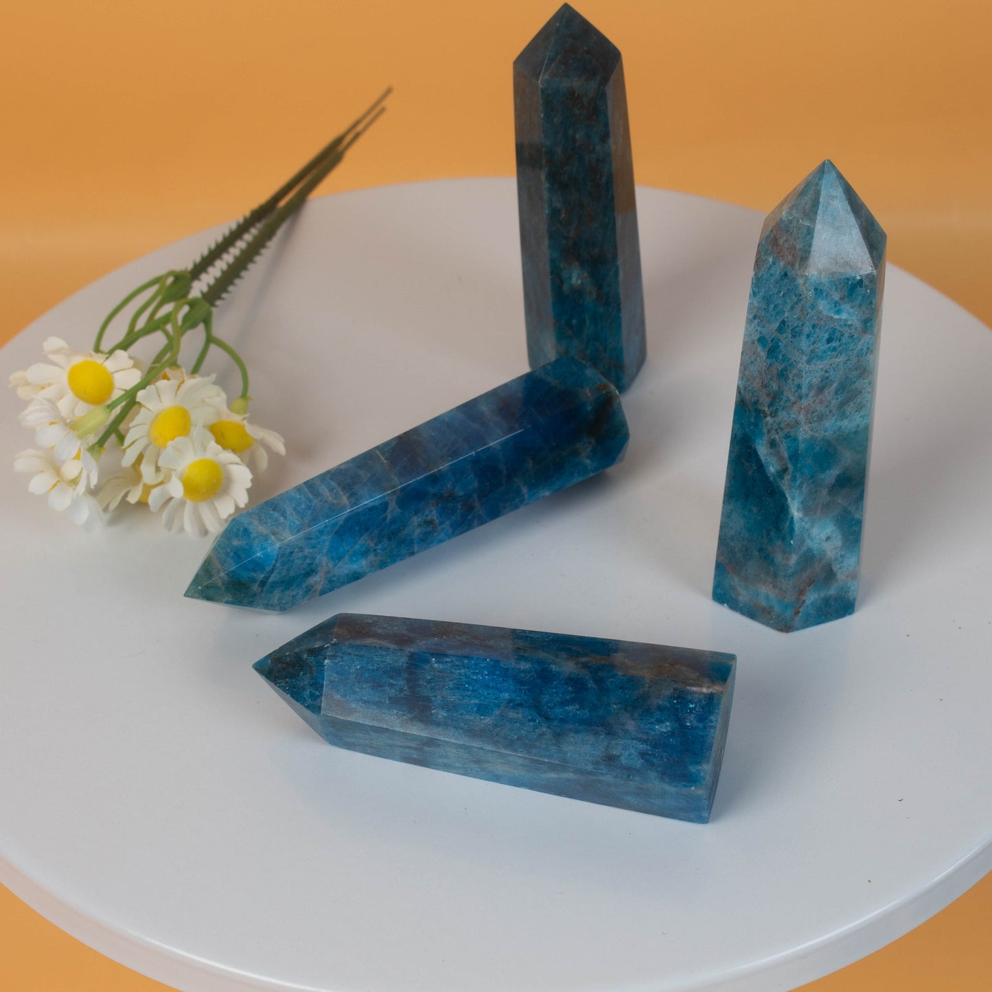 Blue Apatite Points