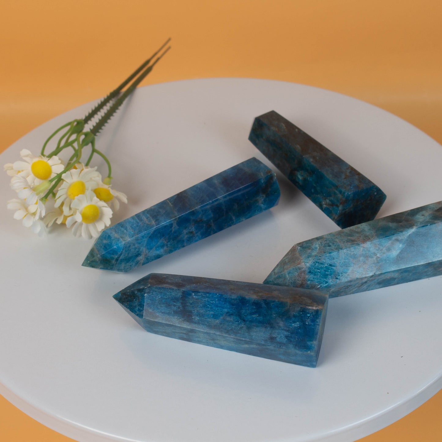 Blue Apatite Points