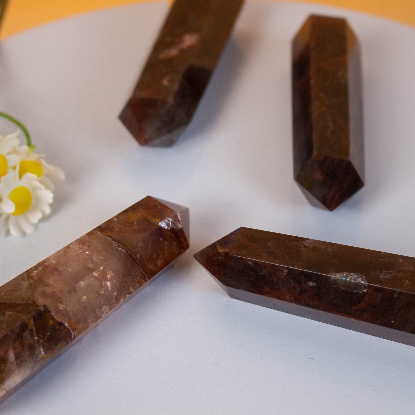 Fire Quartz Points