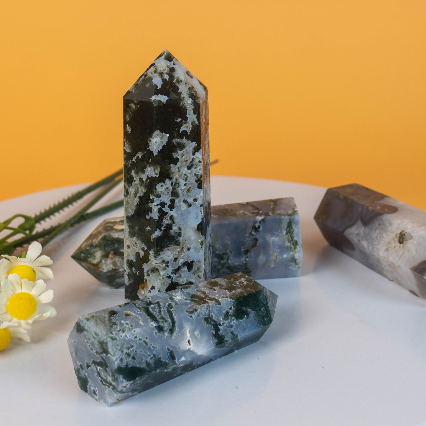 Moss Agate points