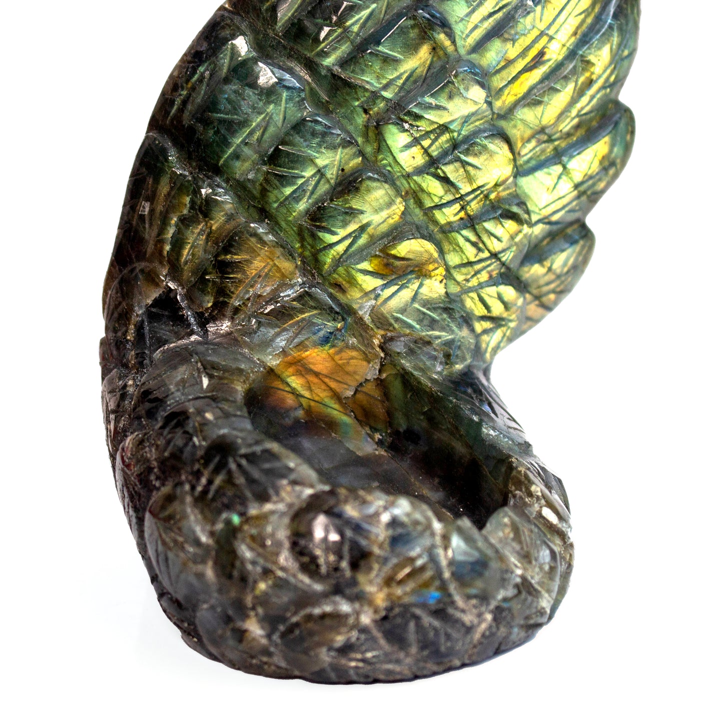 【Candle Holder】Labradorite Candle Holder With Full Side Flash