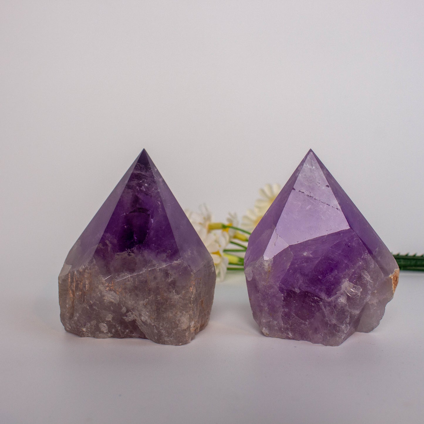 Amethyst Raw Stone With Single Point Natural Healing Crystal Stones