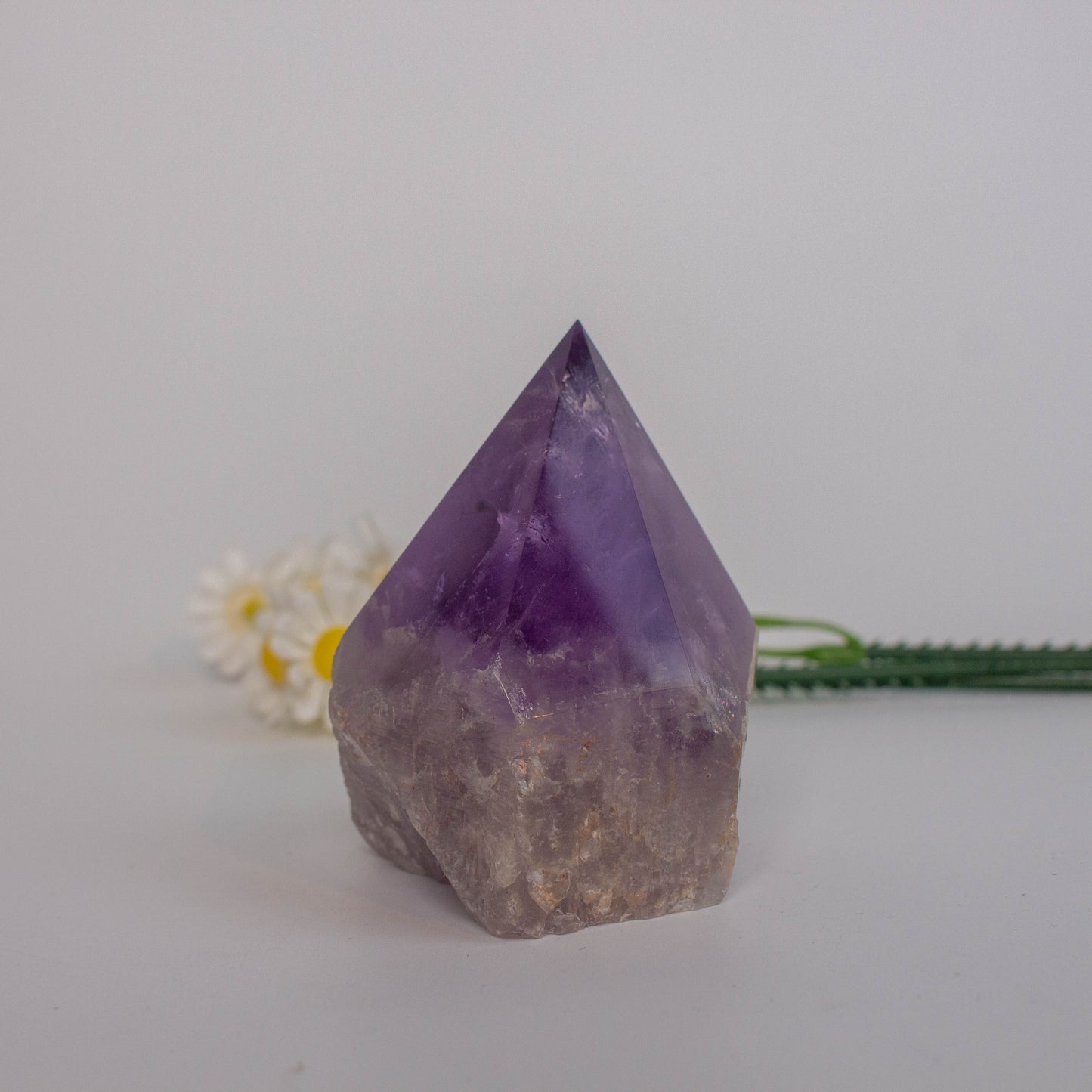 Amethyst Raw Stone With Single Point Natural Healing Crystal Stones