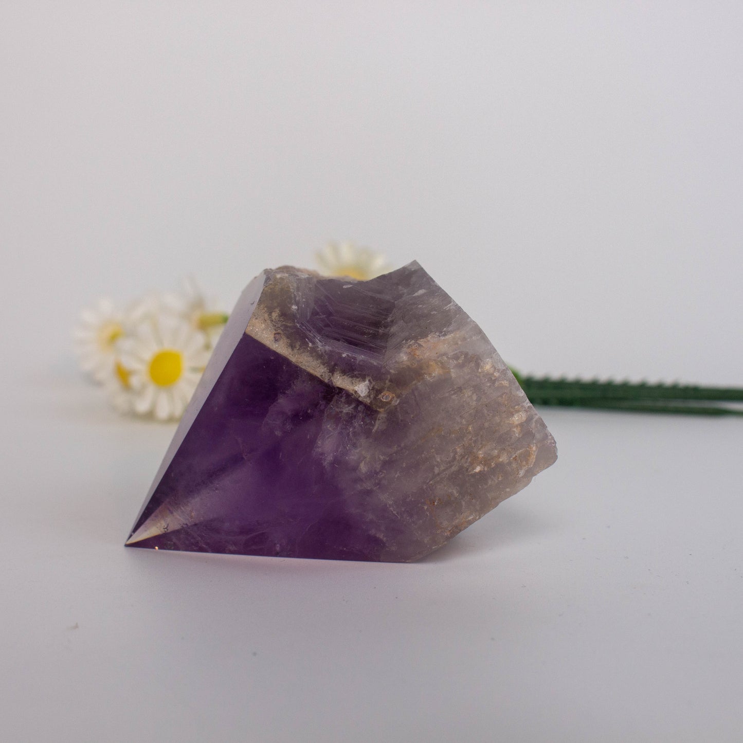 Amethyst Raw Stone With Single Point Natural Healing Crystal Stones