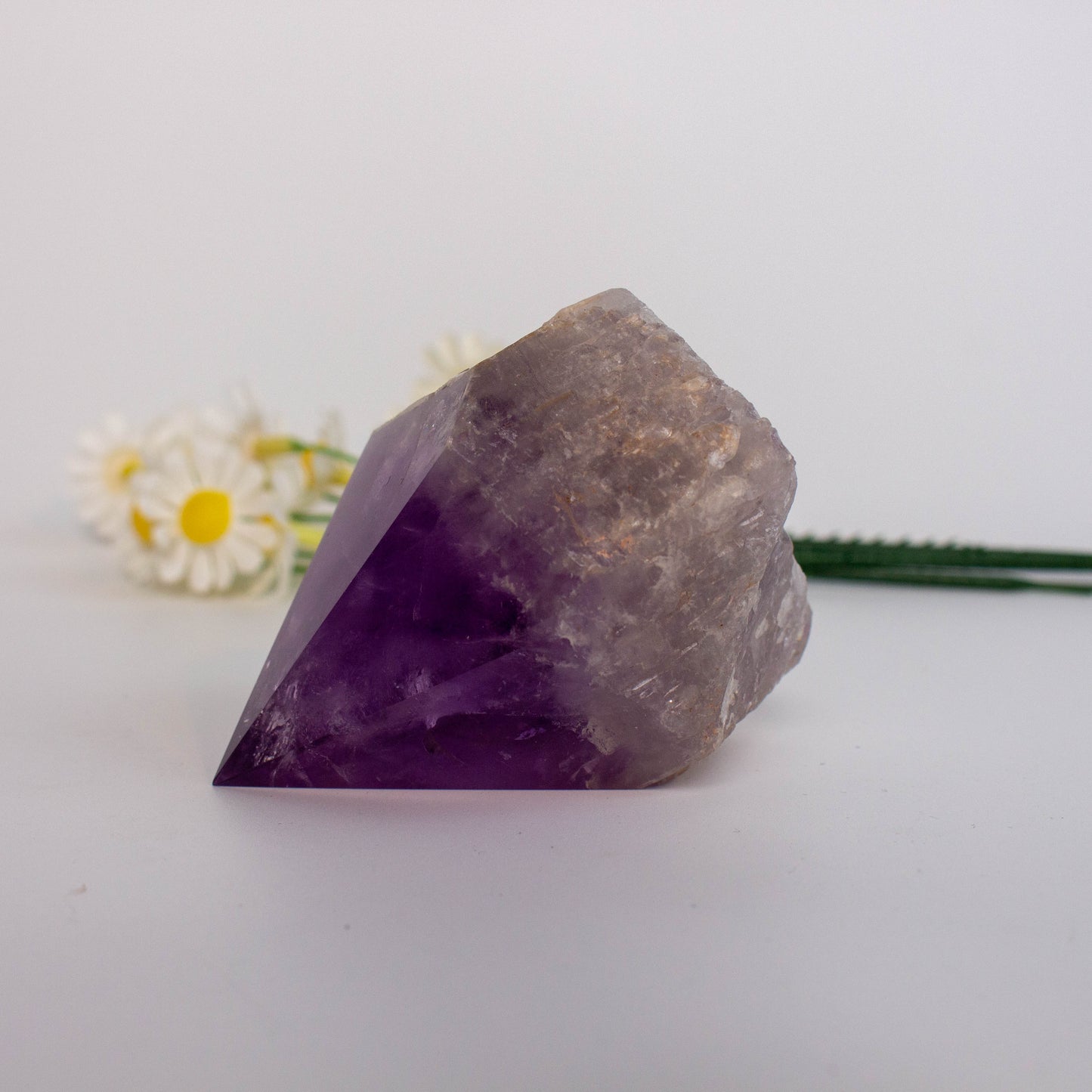 Amethyst Raw Stone With Single Point Natural Healing Crystal Stones