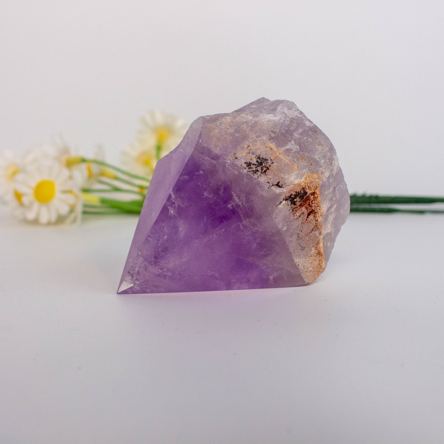 Amethyst Raw Stone With Single Point Natural Healing Crystal Stones