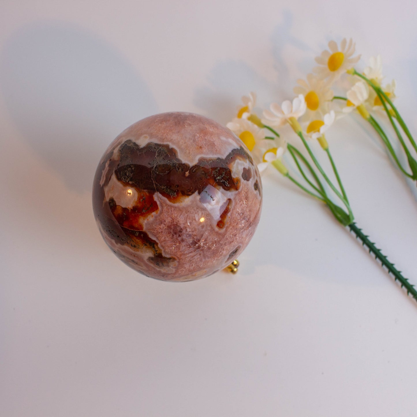 Wholesale High Quality Red Moss Agate  Sphere