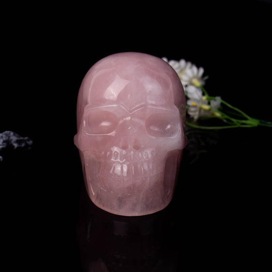 Rose Quartz Skull