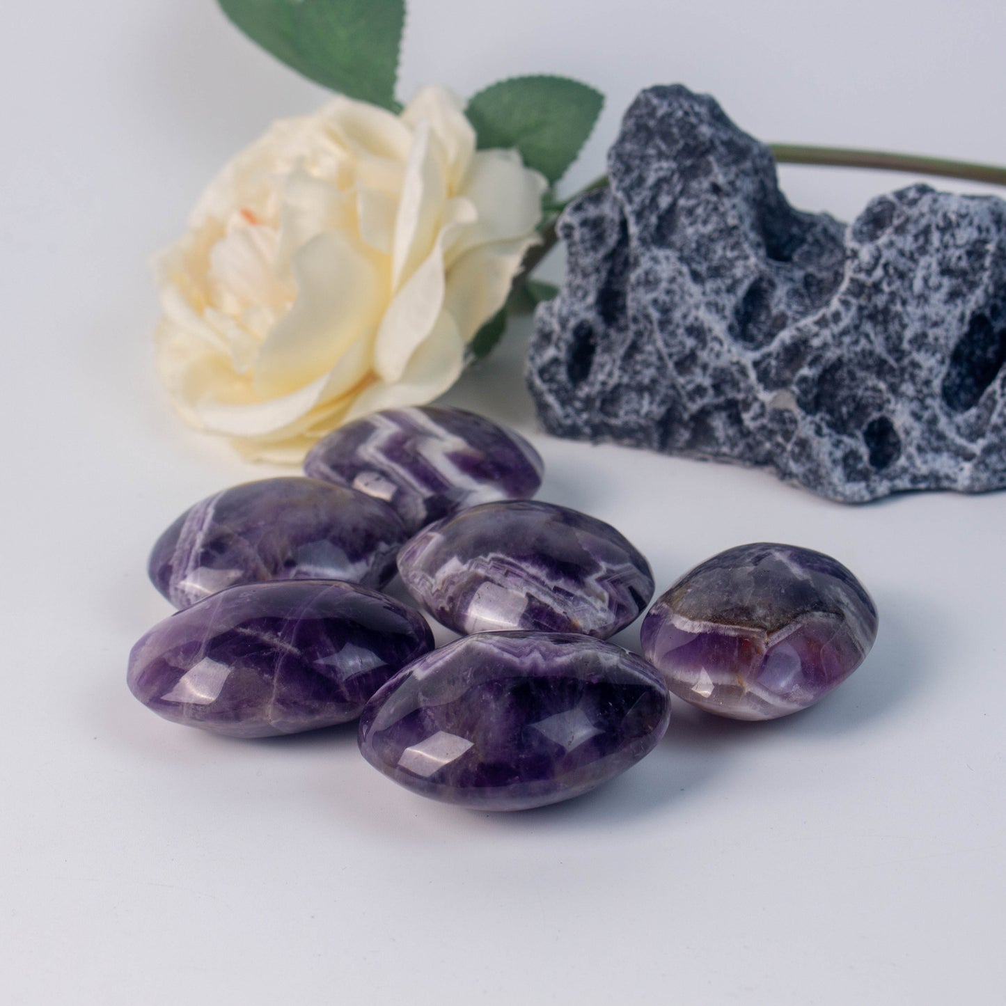 Dream Amethyst Palm Stone