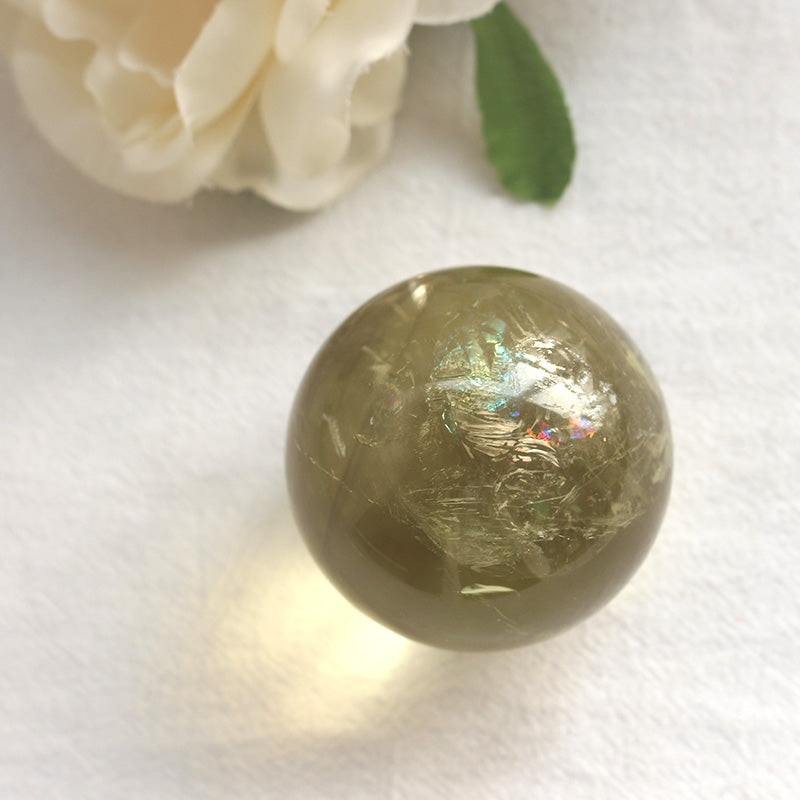 Wholesale Citrine Sphere Gemstone Reiki Healing Crystal Sphere Ornament for Home,Office Decoration