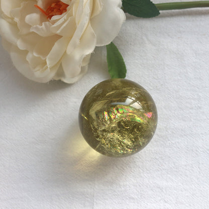 Wholesale Citrine Sphere Gemstone Reiki Healing Crystal Sphere Ornament for Home,Office Decoration